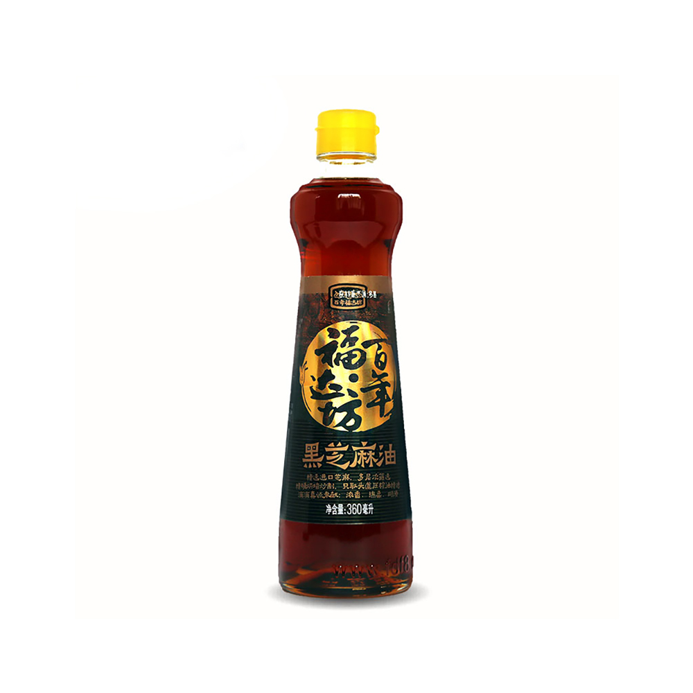 福达坊 黑芝麻油/小磨麻油360ml